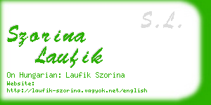 szorina laufik business card